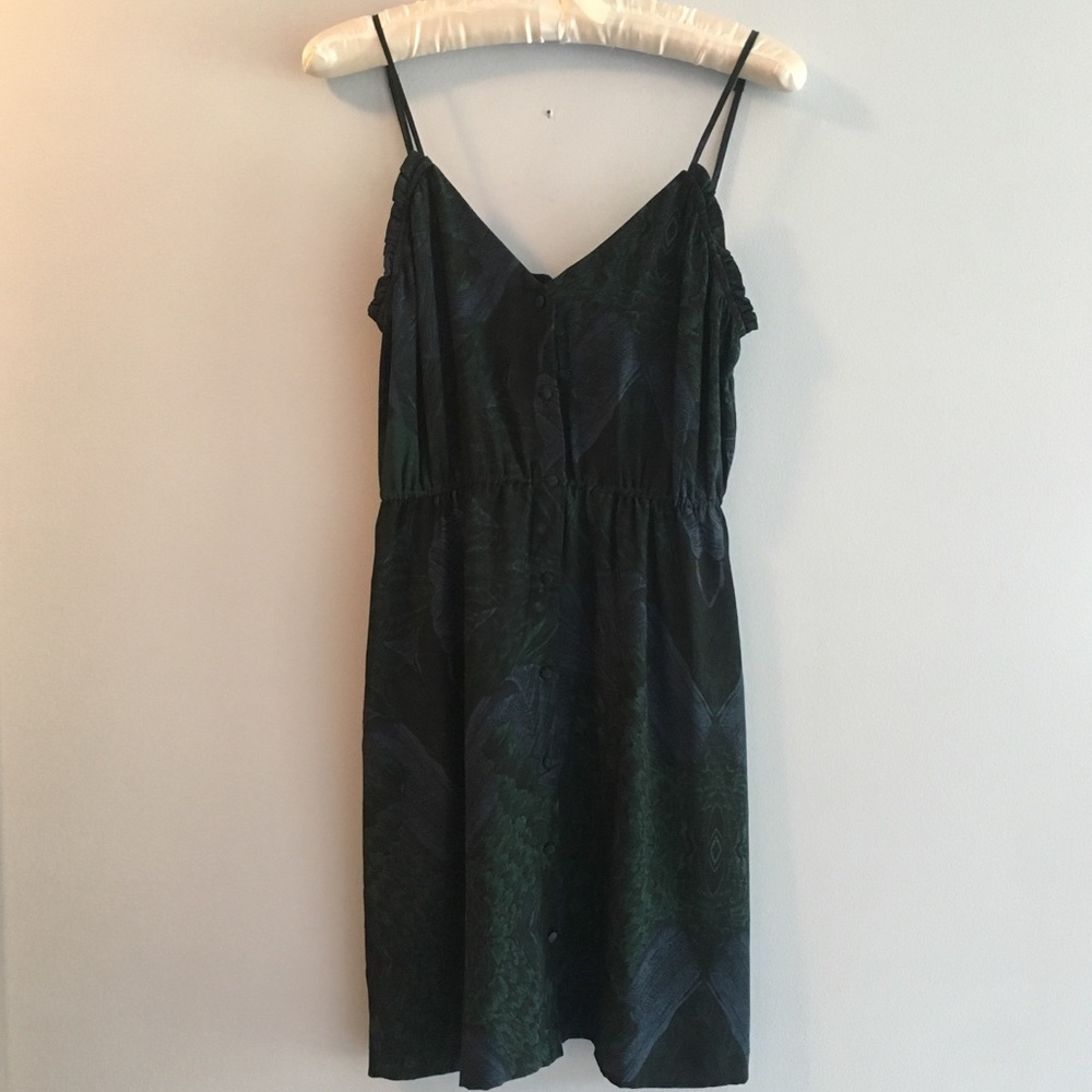 💫 UO Ecote BEAUTIFUL Silk Button Up Strappy Dress - Picture 2 of 8